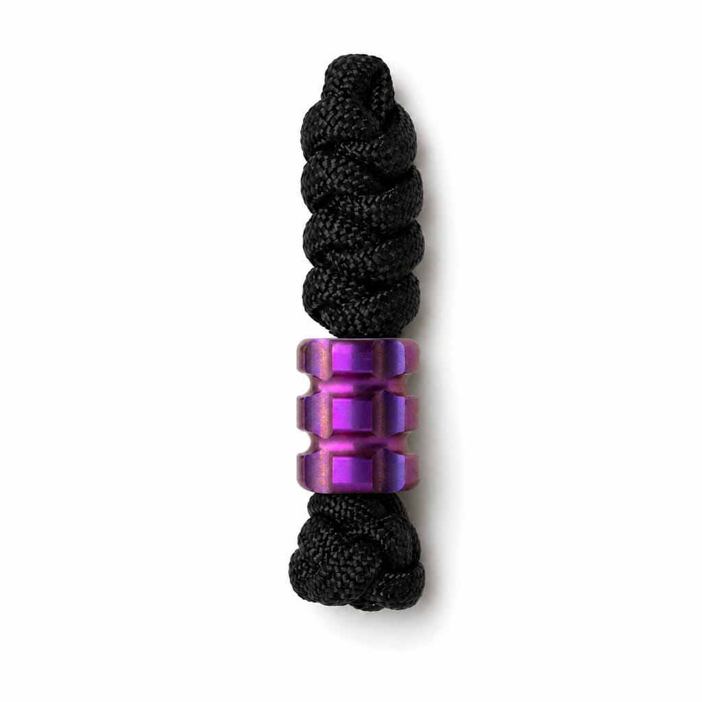 EDCForce Titanium Lanyard Bead Type C (Purple)
