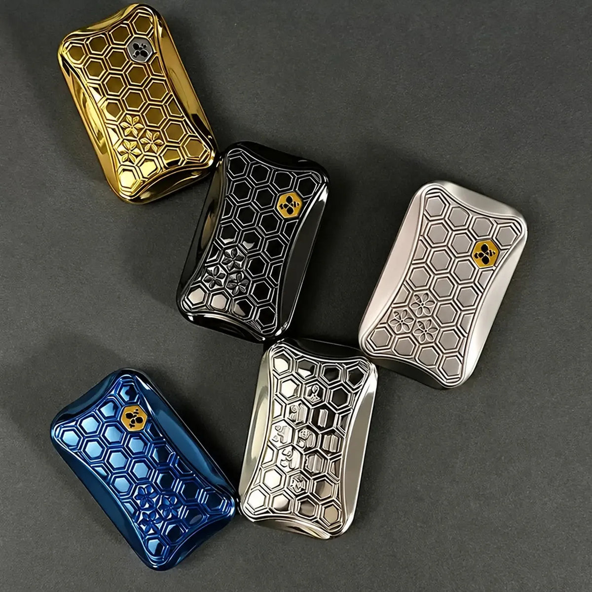 EDCFORCE Infinite Slider — five finishes and honeycomb lattice face