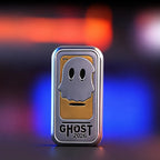 THE GHOST fidget slider — ghost face and GHOST 2026 engraving