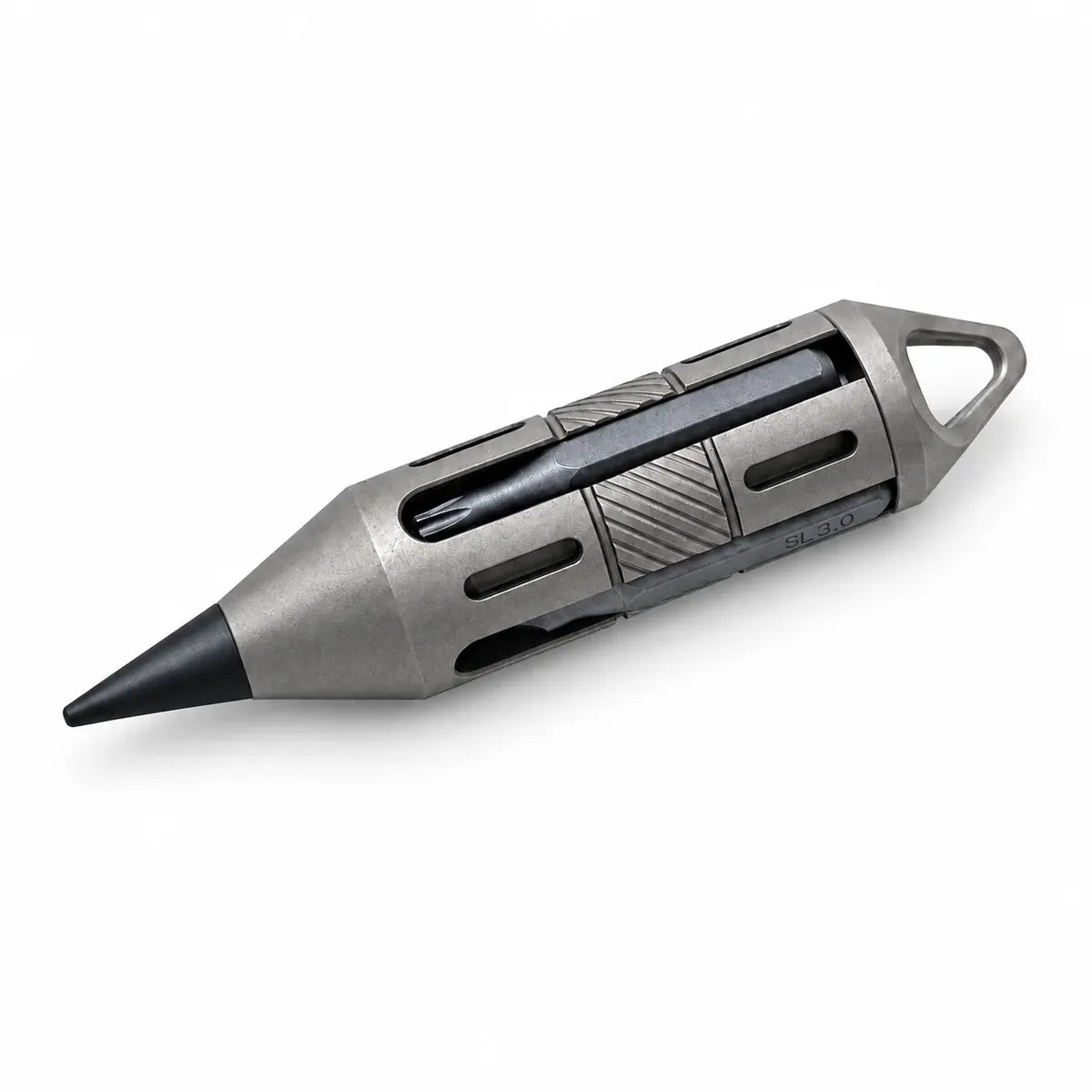 Titanium EDC Pocket Multi-Tool — Screwdriver, Blade, Pry Bar & Pen