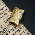 Honeycomb infinite slider in gold plated stainless steel
