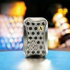 Honeycomb infinite slider in polished stainless steel