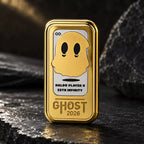 THE GHOST fidget slider in gold stainless steel