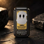 THE GHOST fidget slider in black stainless steel