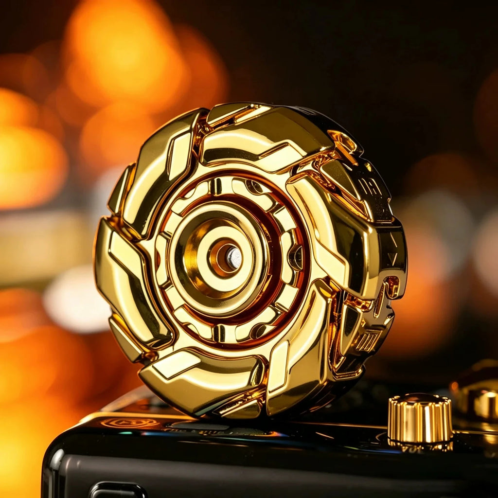 MECHA fidget spinner in gold zinc alloy