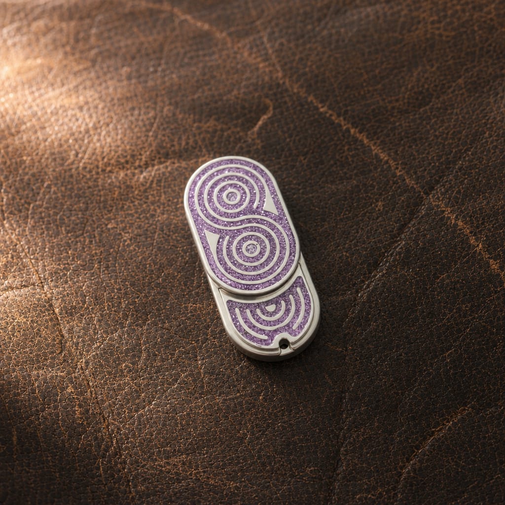 ZEROStudio x EDCForce Stainless Steel Magnetic Fidget Infinity Slider Crystalline Sealing Process