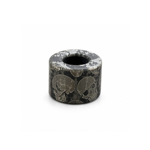 EDCForce Titanium Lanyard Bead Type U Black Skull