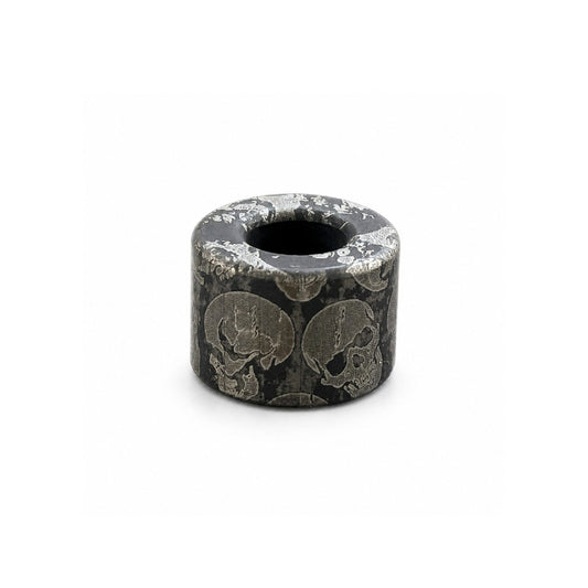 EDCForce Titanium Lanyard Bead Type U Black Skull
