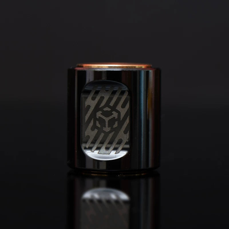 Phantom Core Buffing Finish — Zirconium EDC Spinning Top Lanyard Bead
