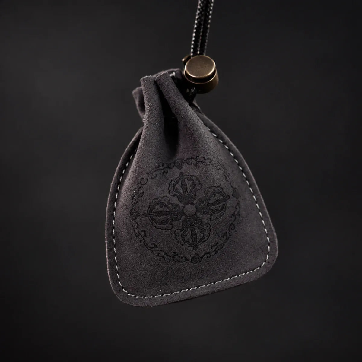 Vajra Embossed Leather EDC Pouch