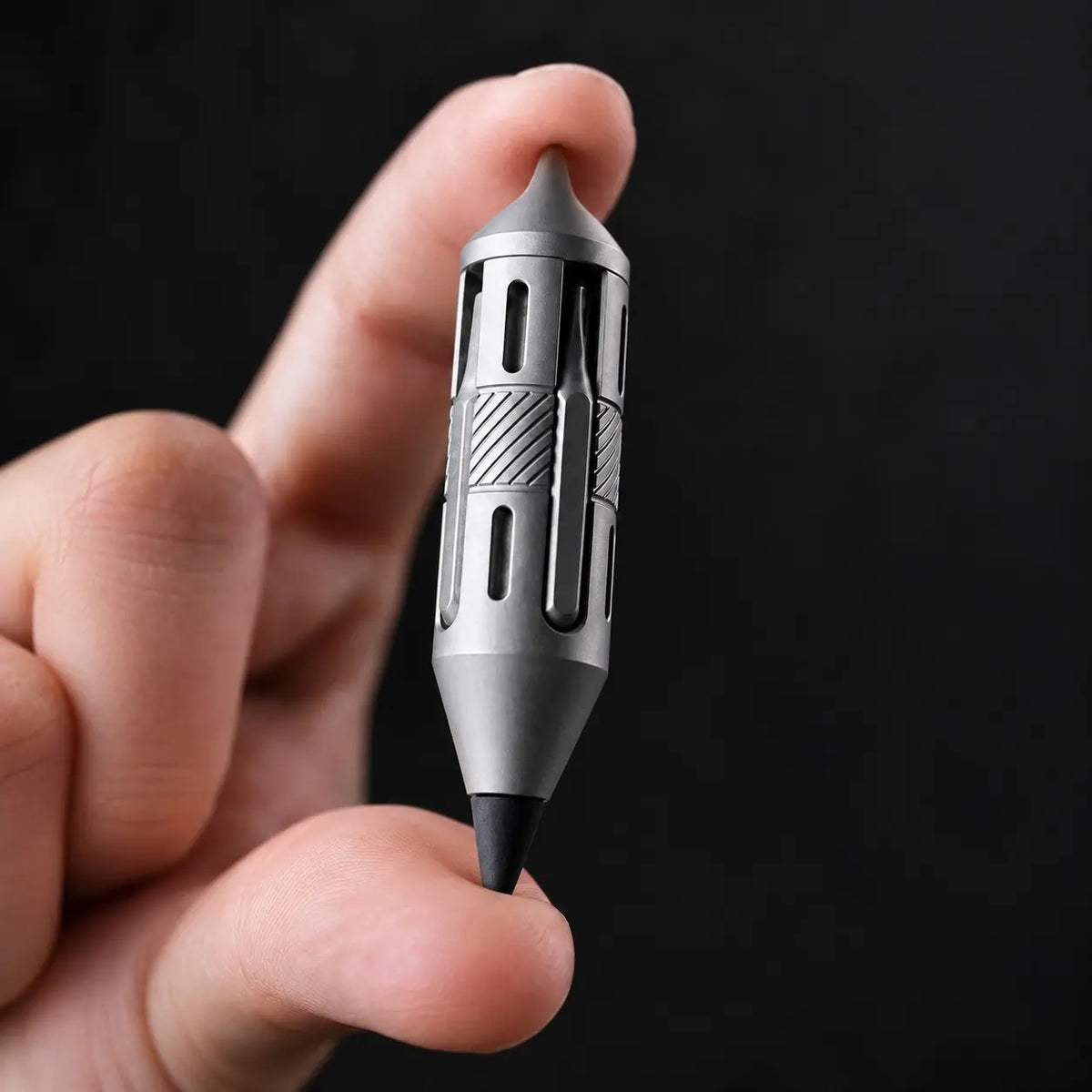 Titanium EDC Pocket Multi-Tool — Screwdriver, Blade, Pry Bar & Pen