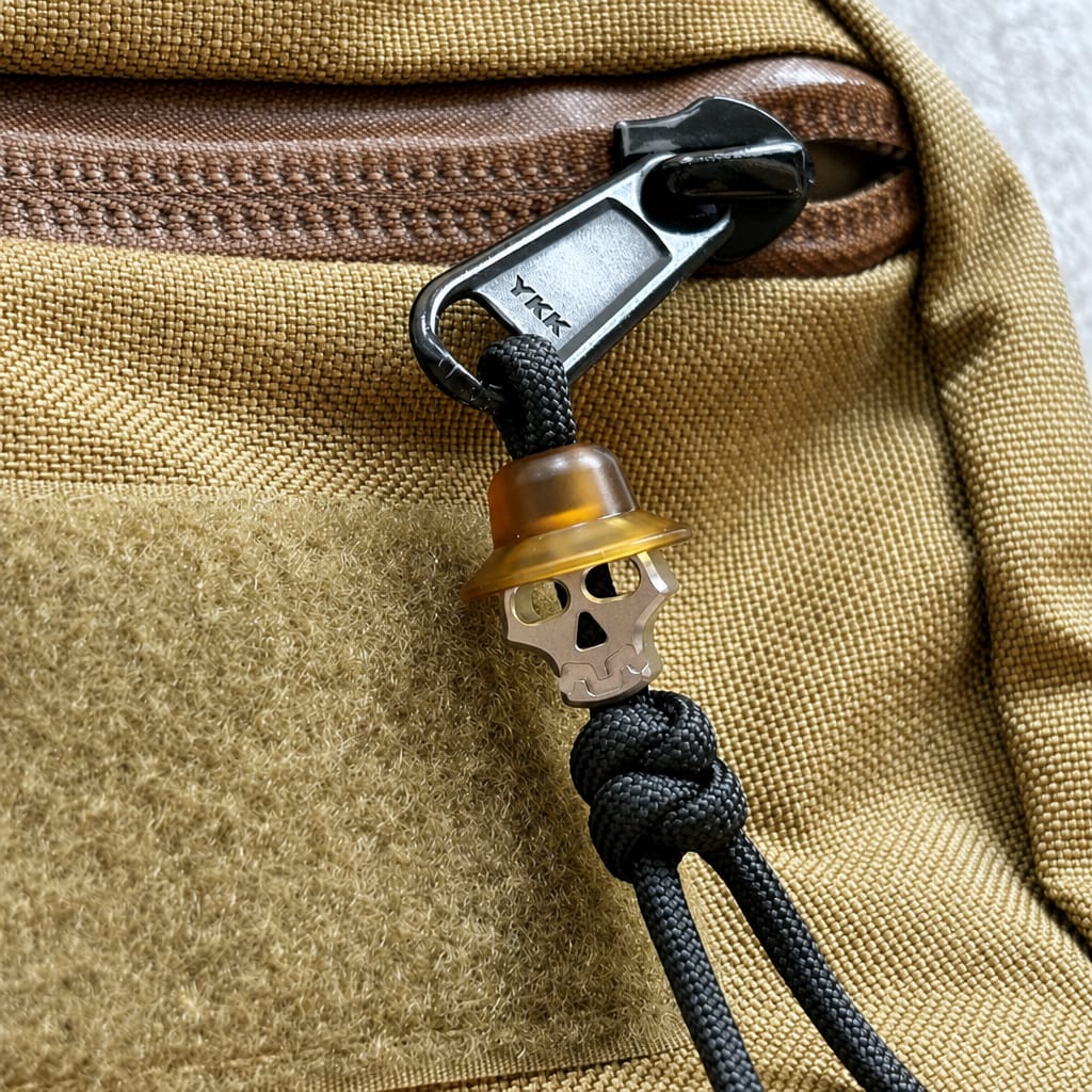 EDCForce Lanyard Bead Type K Titanium+PEI