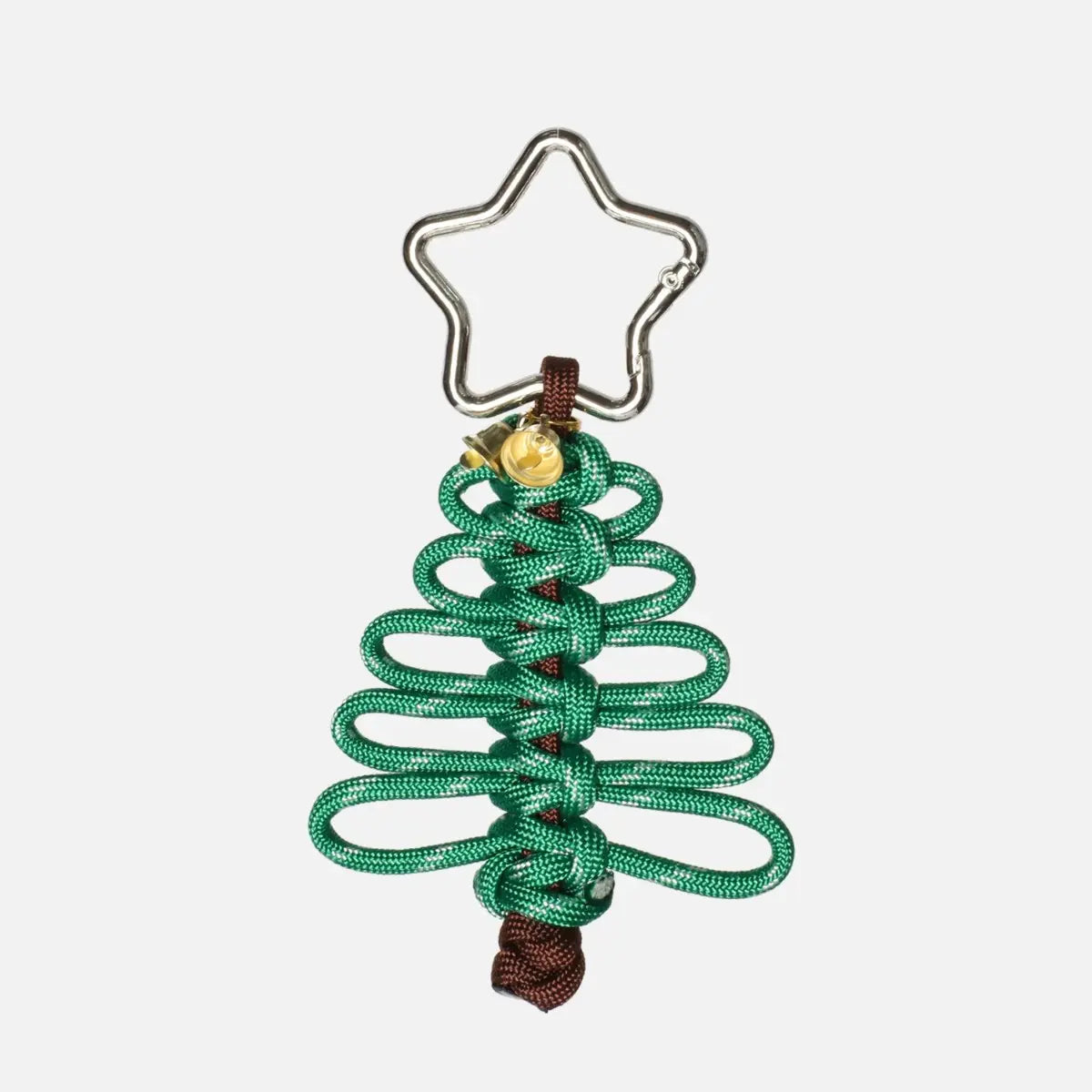 EDCForce Handmade Paracord Christmas Tree Lanyard with Star Carabiner