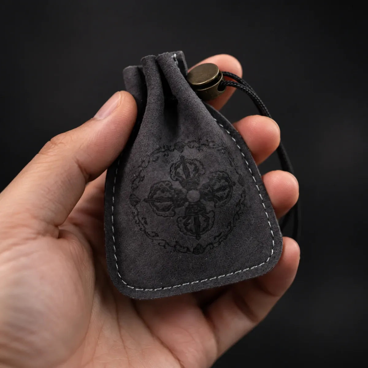 Vajra Embossed Leather EDC Pouch