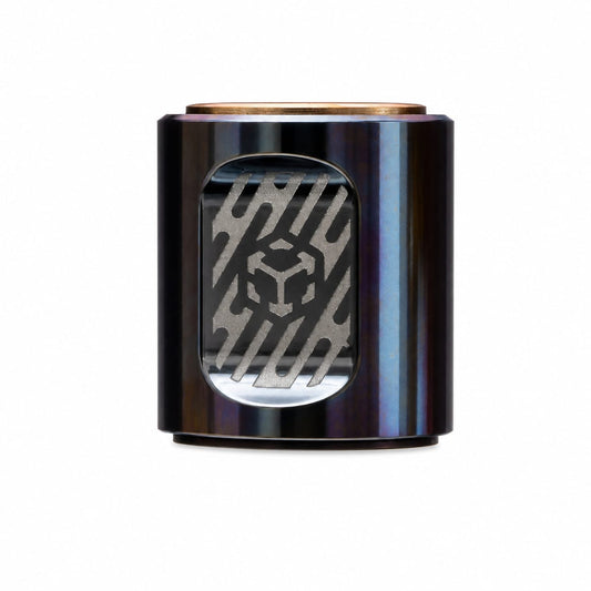 Phantom Core Buffing Finish — Zirconium EDC Spinning Top Lanyard Bead
