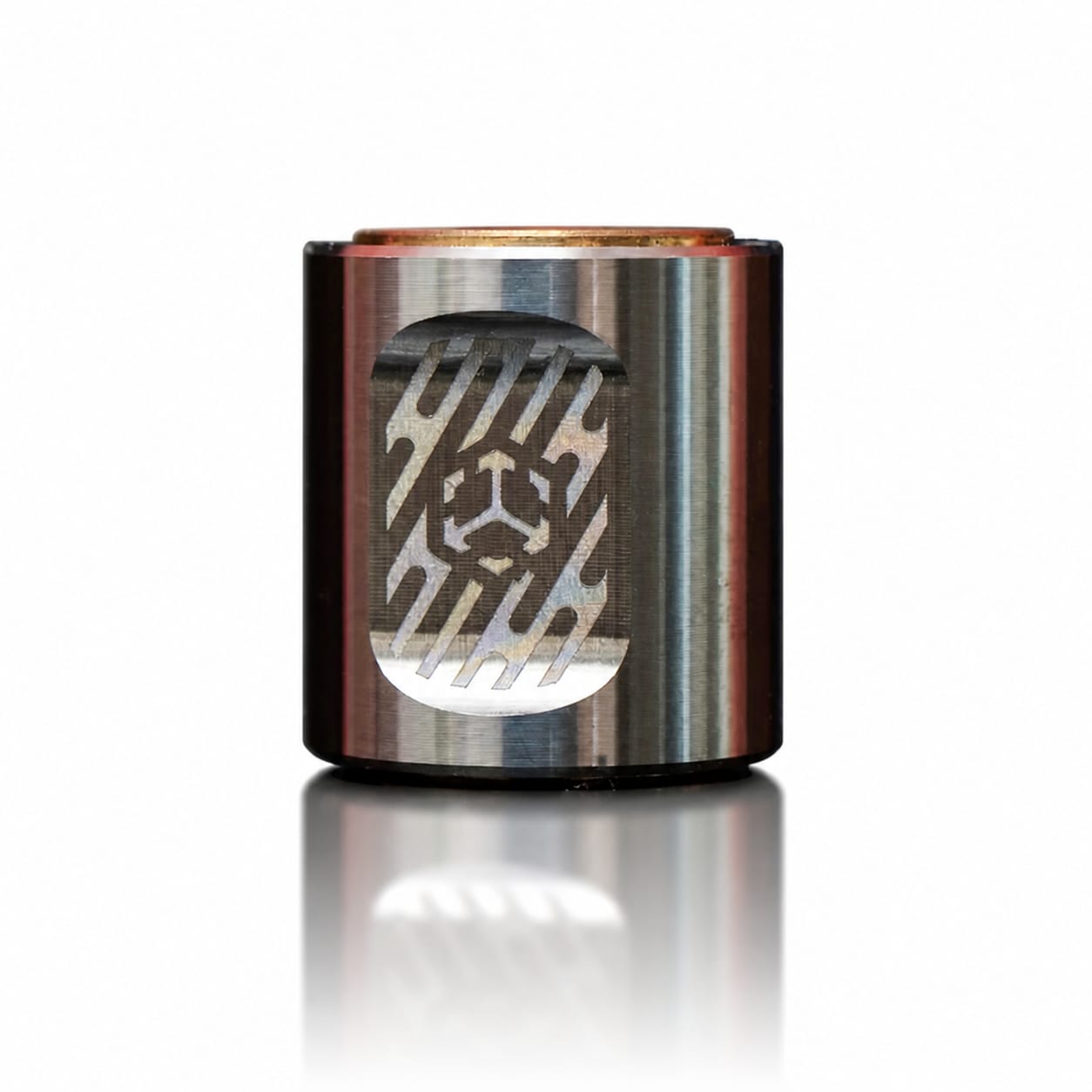 Phantom Core Brushed Finish — Titanium EDC Spinning Top Lanyard Bead