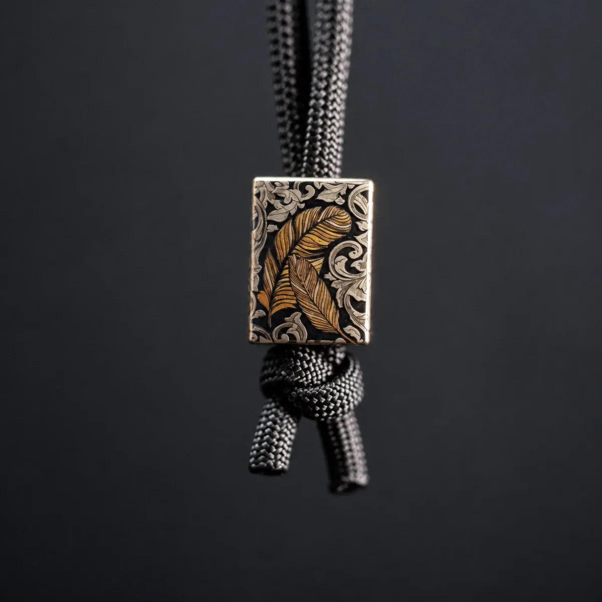 Anodized Titanium Lanyard Bead - The Quill Cube