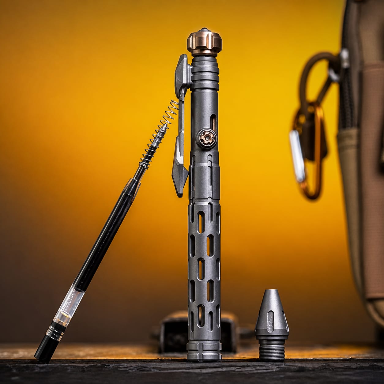 Titaner X EDCForce TRP022 Titanium Fidget Spinner Pen