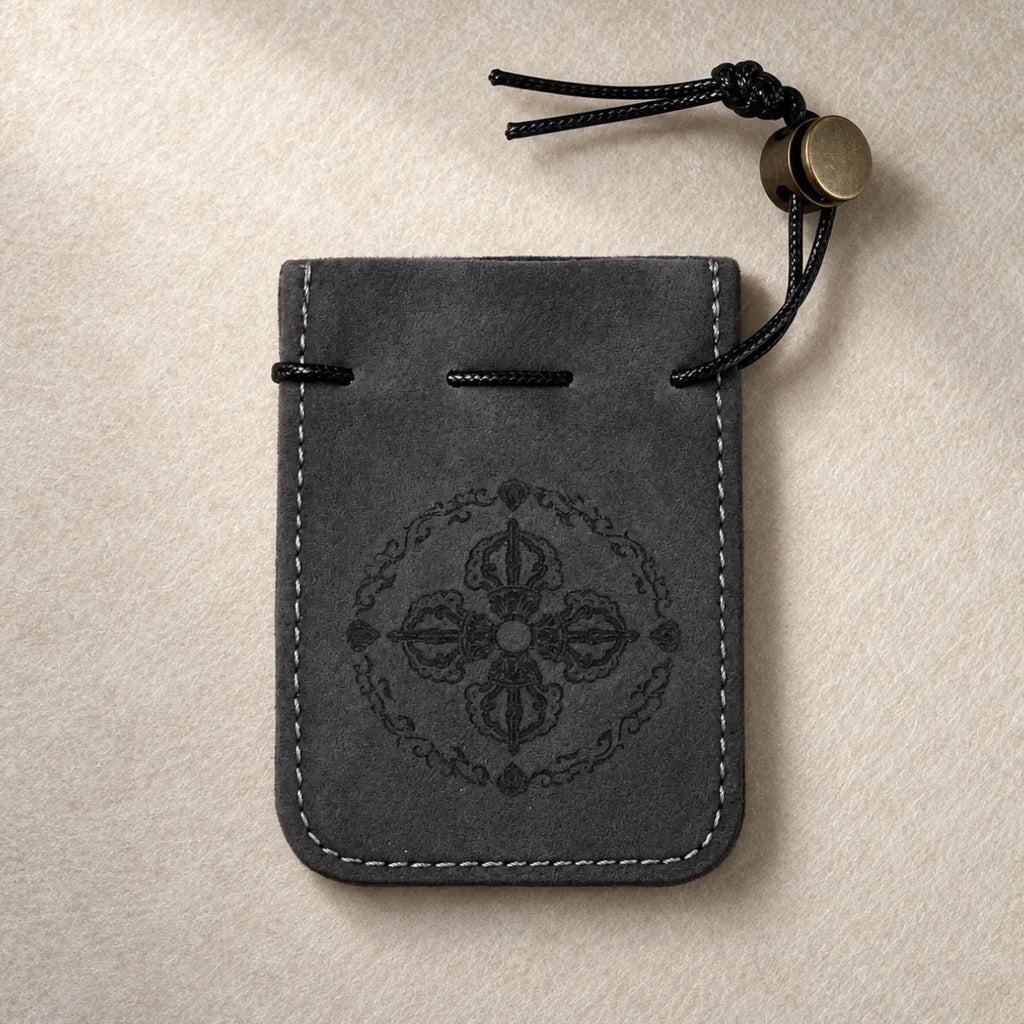 Vajra Embossed Leather EDC Pouch