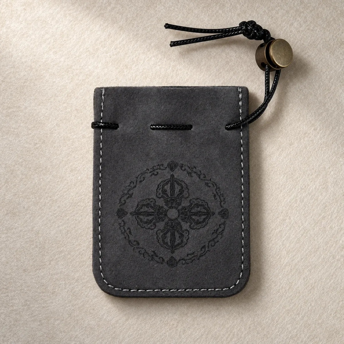 Vajra Embossed Leather EDC Pouch