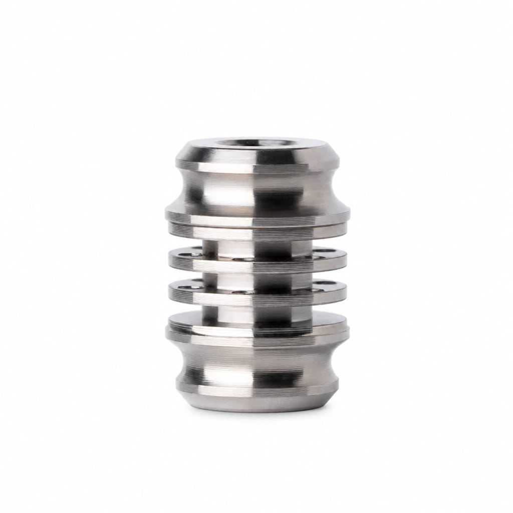 EDCForce Titanium Lanyard Bead Type V (Mirror polished)