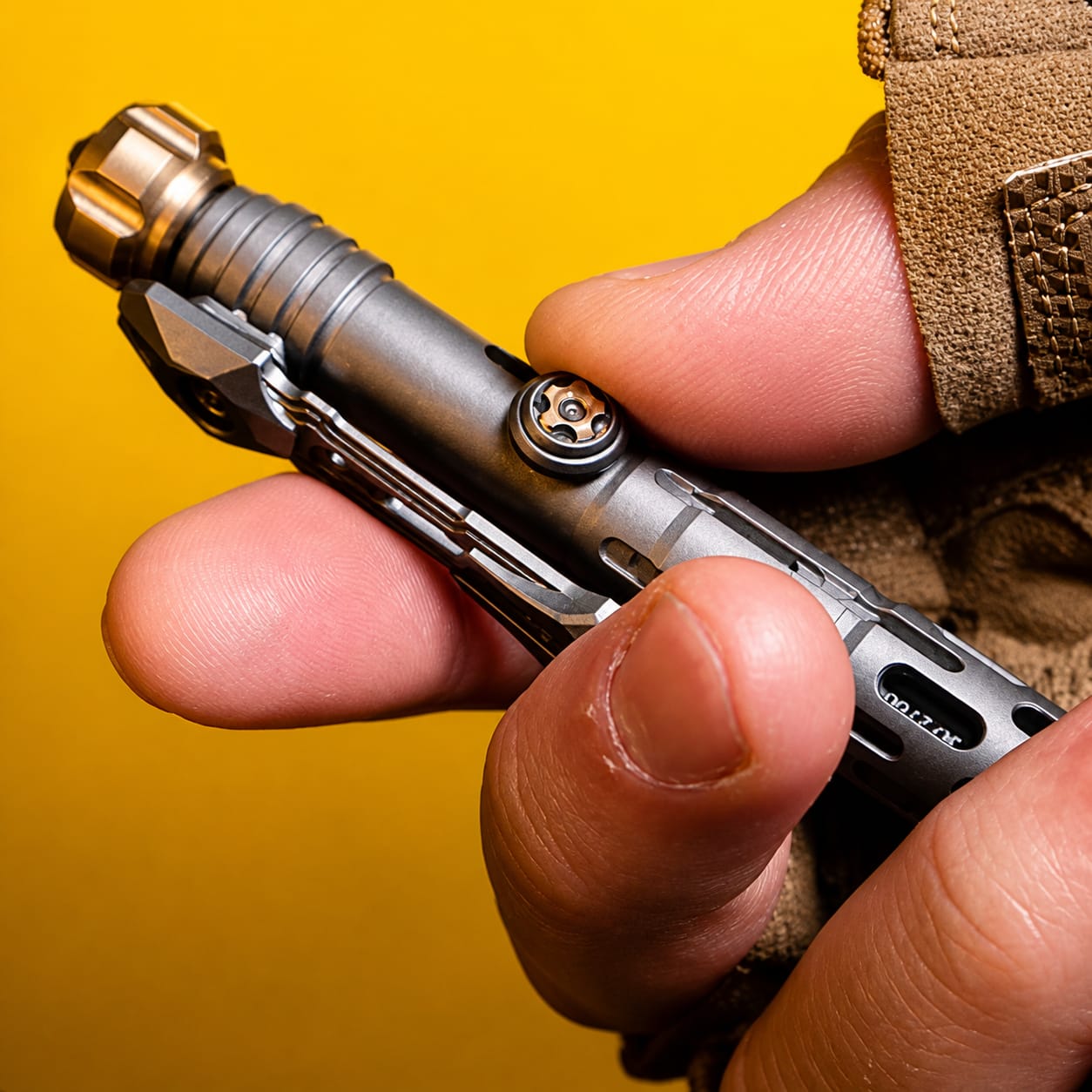 Titaner X EDCForce TRP022 Titanium Fidget Spinner Pen
