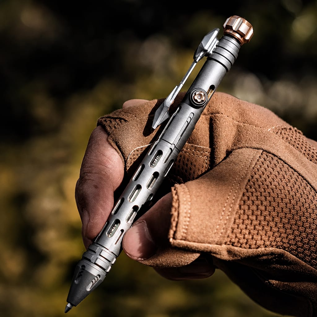 Titaner X EDCForce TRP022 Titanium Fidget Spinner Pen