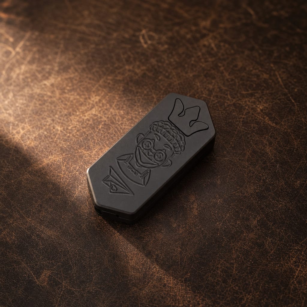 ZACLAB x EDCForce Titanuim & Zirconium Joker Fidget Slider
