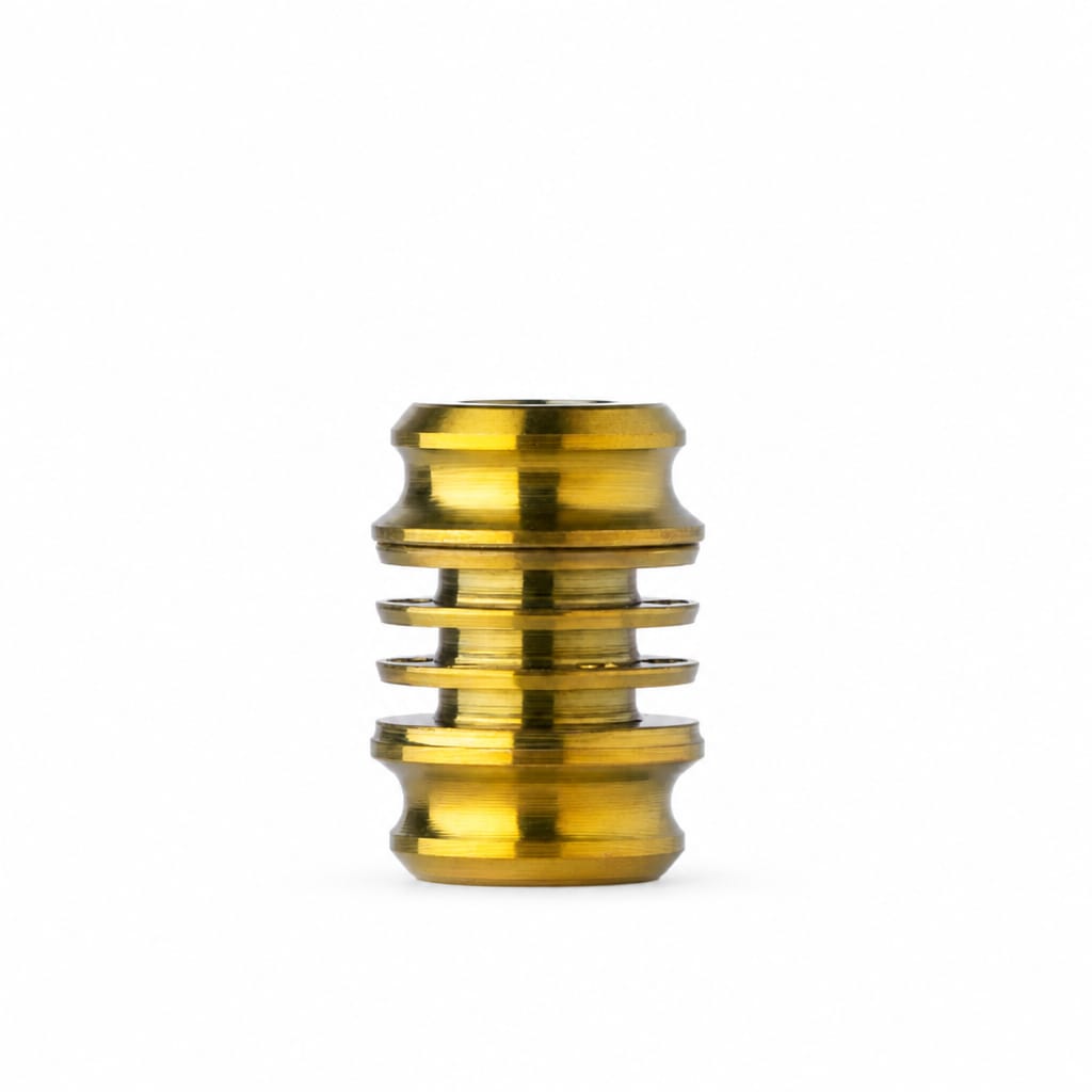 EDCForce Titanium Lanyard Bead Type V (Champagne Gold)