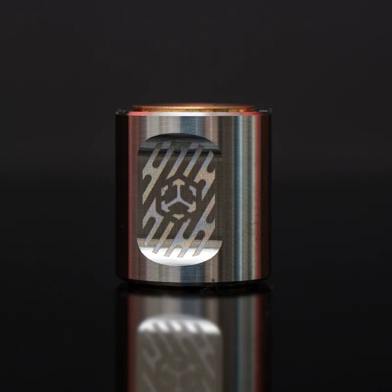 Phantom Core Brushed Finish — Titanium EDC Spinning Top Lanyard Bead