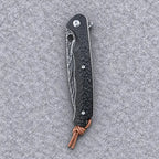 The DarkNight Knife — Damascus & Ebony Handle