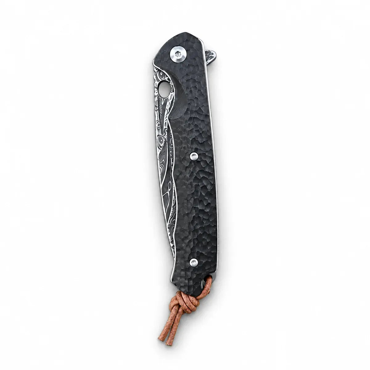 The DarkNight Knife — Damascus & Ebony Handle