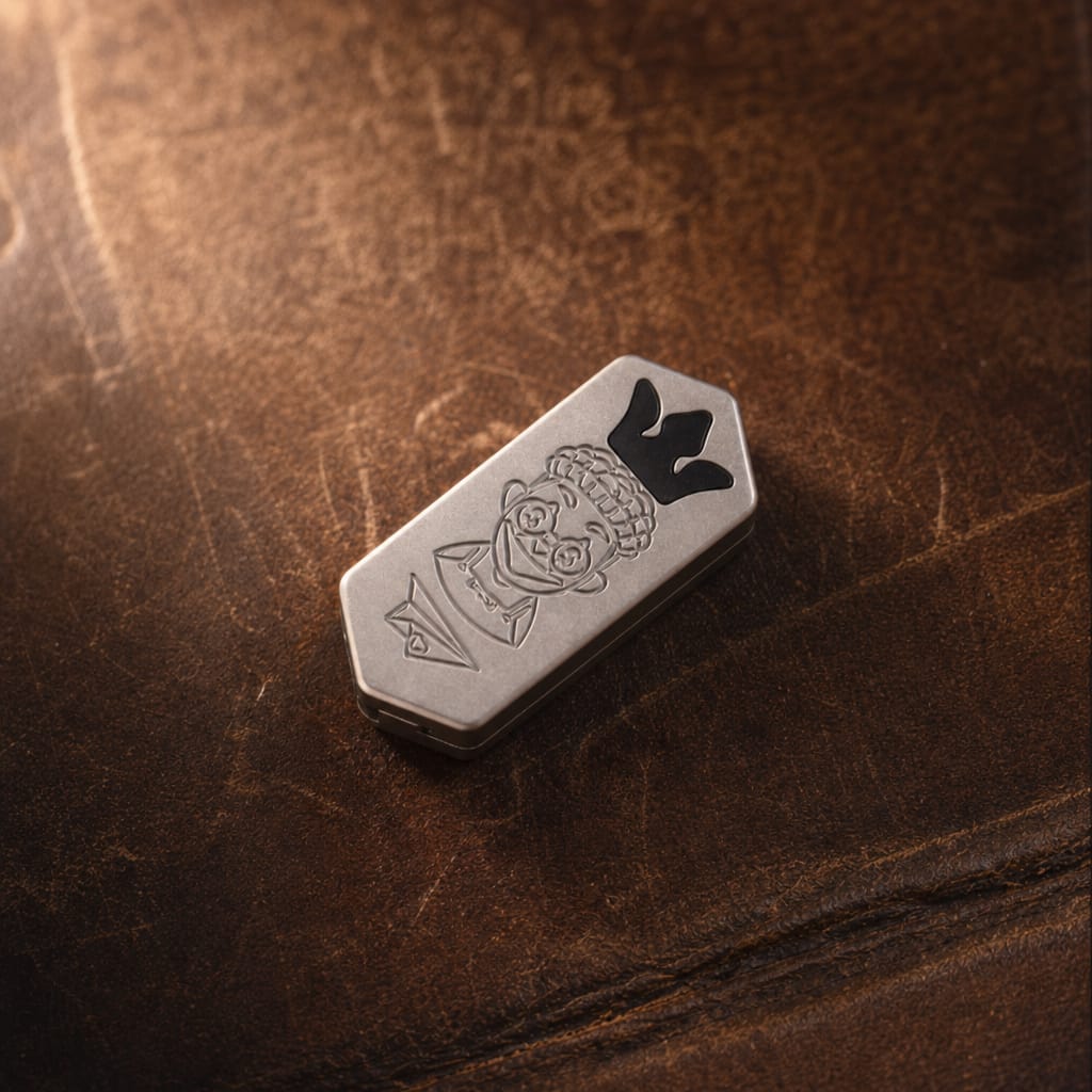 ZACLAB x EDCForce Titanuim & Zirconium Joker Fidget Slider