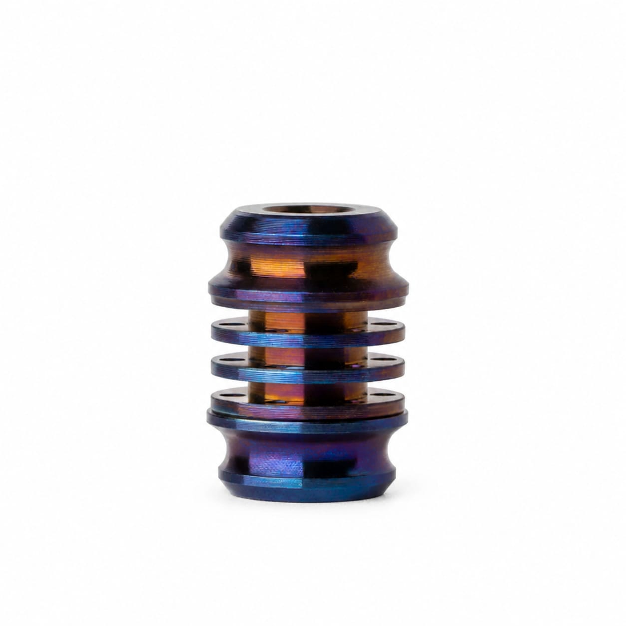 EDCForce Titanium Lanyard Bead Type V (Flame Pattern)