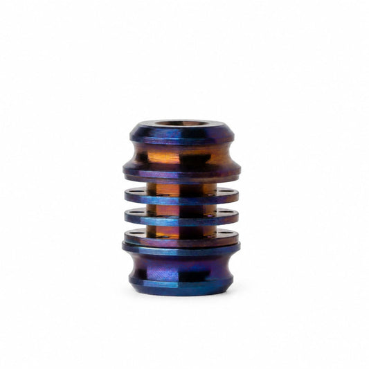 EDCForce Titanium Lanyard Bead Type V (Flame Pattern)