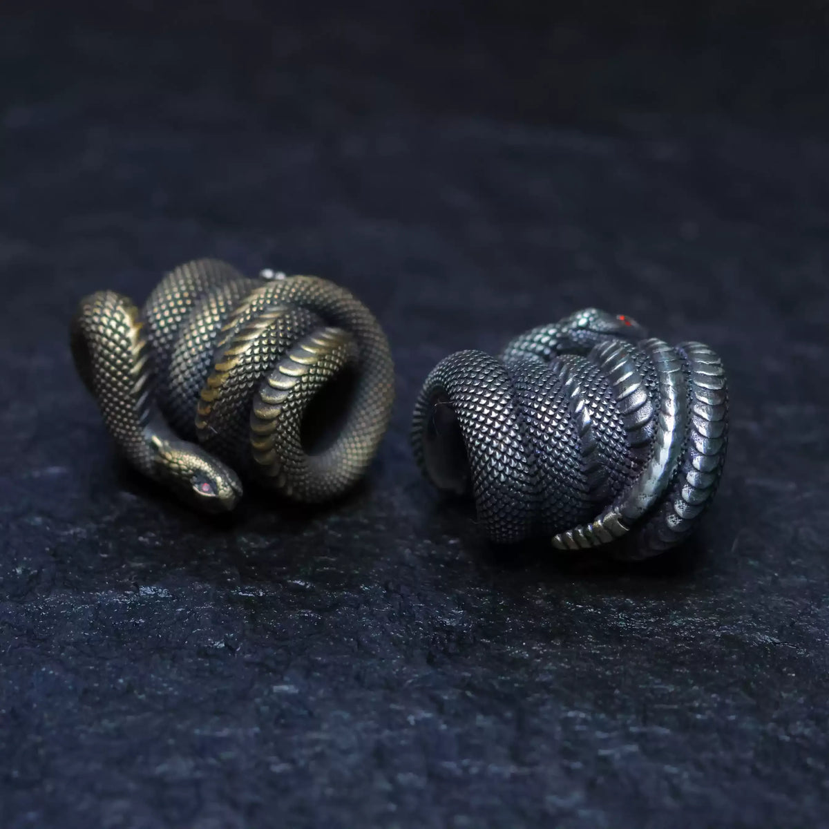 Coiled Snake Lanyard Bead