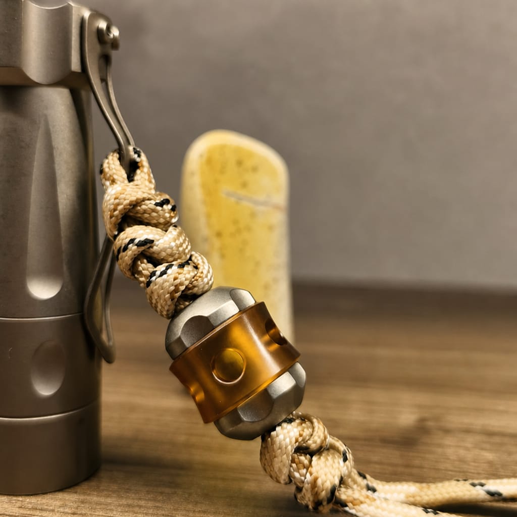EDCForce Titanium Lanyard Bead Type G