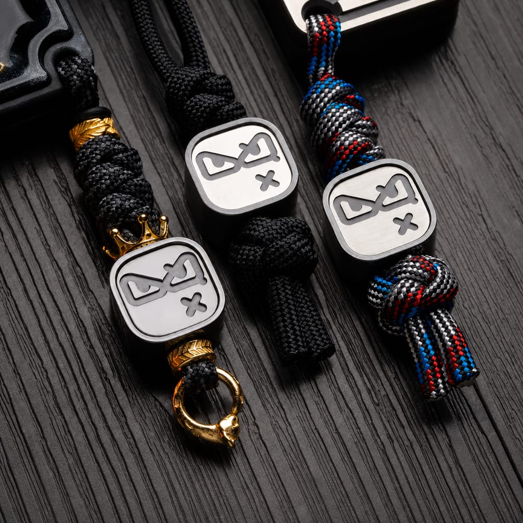 EDCForce Emotion Style Lanyard Bead  — Zirconium Polish Finish