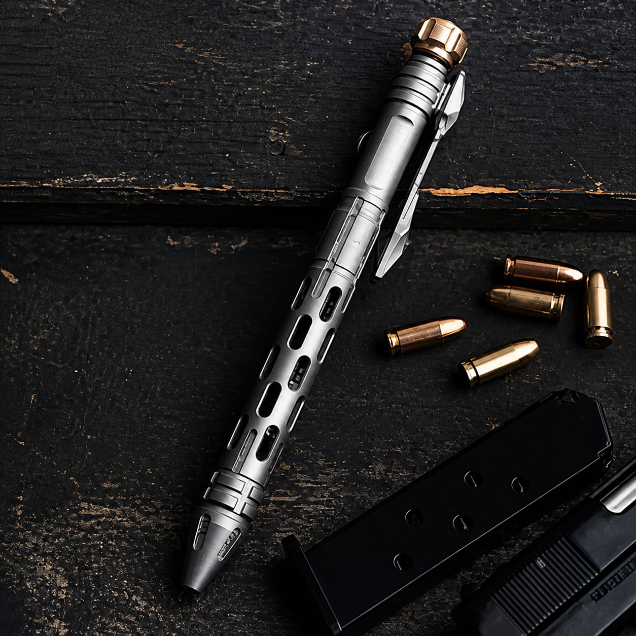 Titaner X EDCForce TRP022 Titanium Fidget Spinner Pen