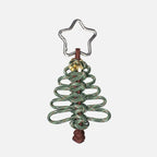 EDCForce Handmade Paracord Christmas Tree Lanyard with Star Carabiner