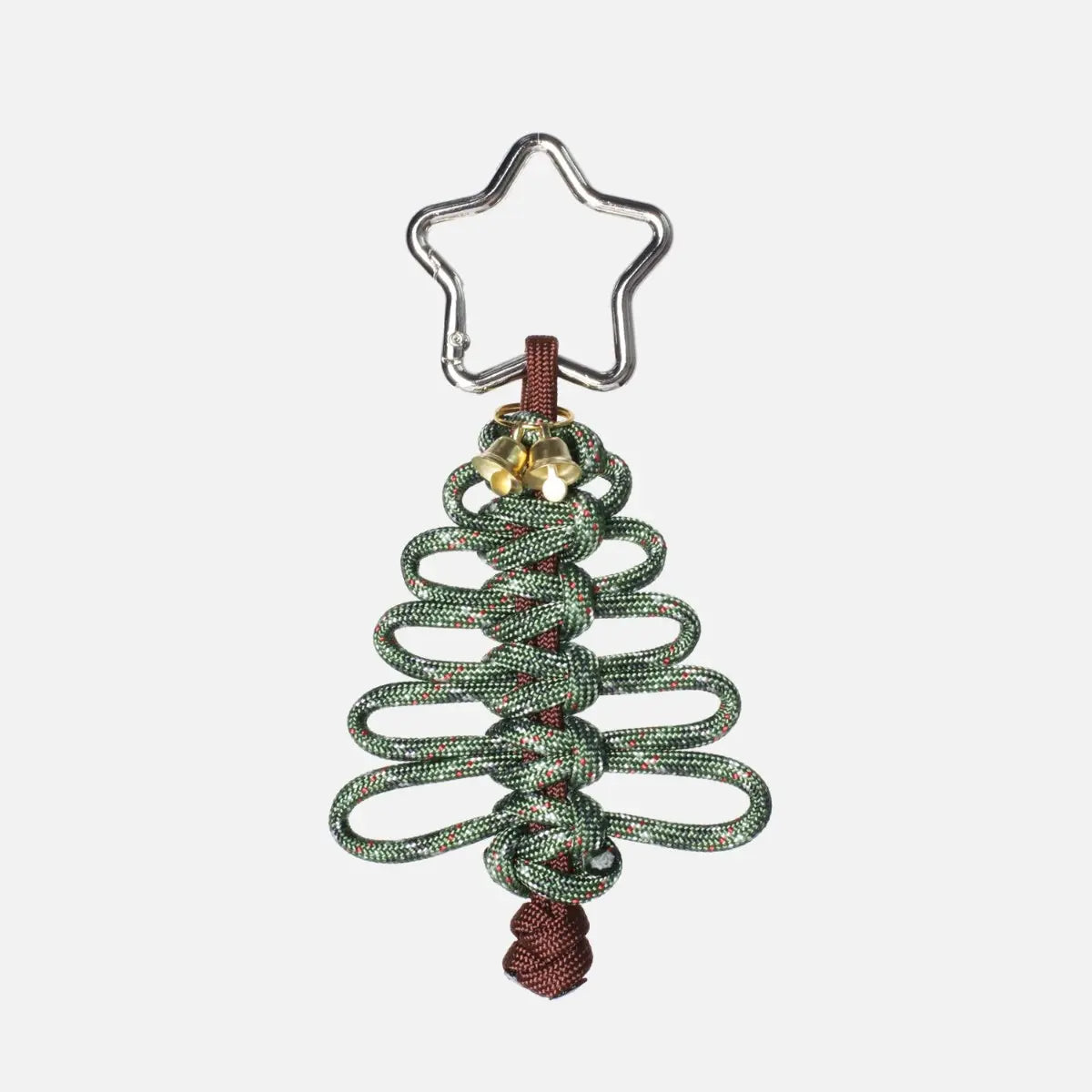 EDCForce Handmade Paracord Christmas Tree Lanyard with Star Carabiner