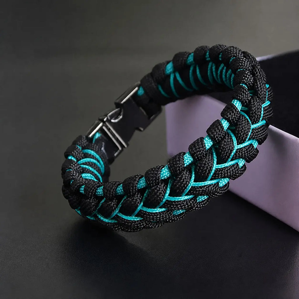 Hand-Braided Paracord Bracelet Bold