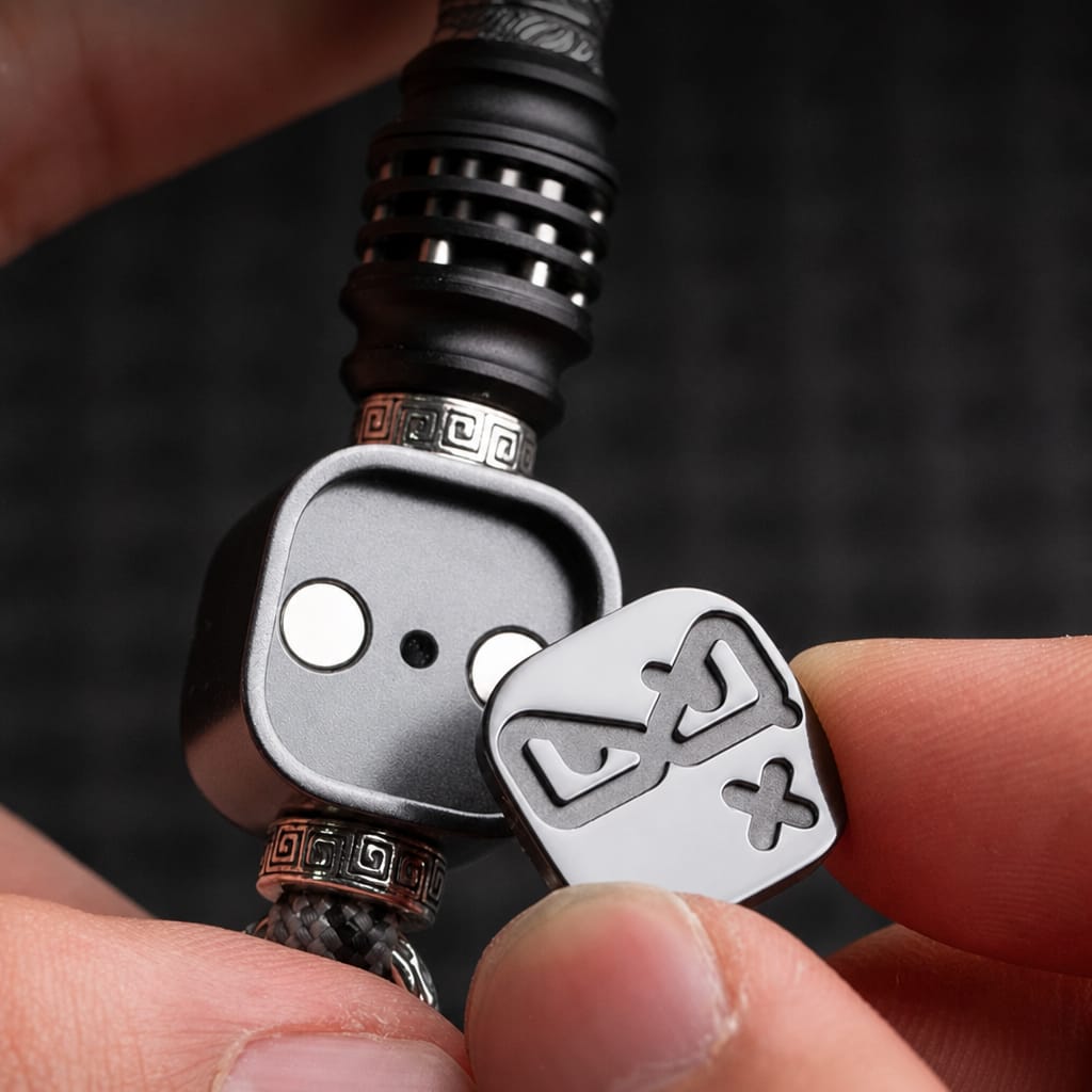 EDCForce Emotion Style Lanyard Bead  — Zirconium Polish Finish