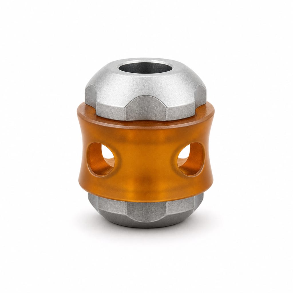 EDCForce Lanyard Bead Type G Titanium+PEI