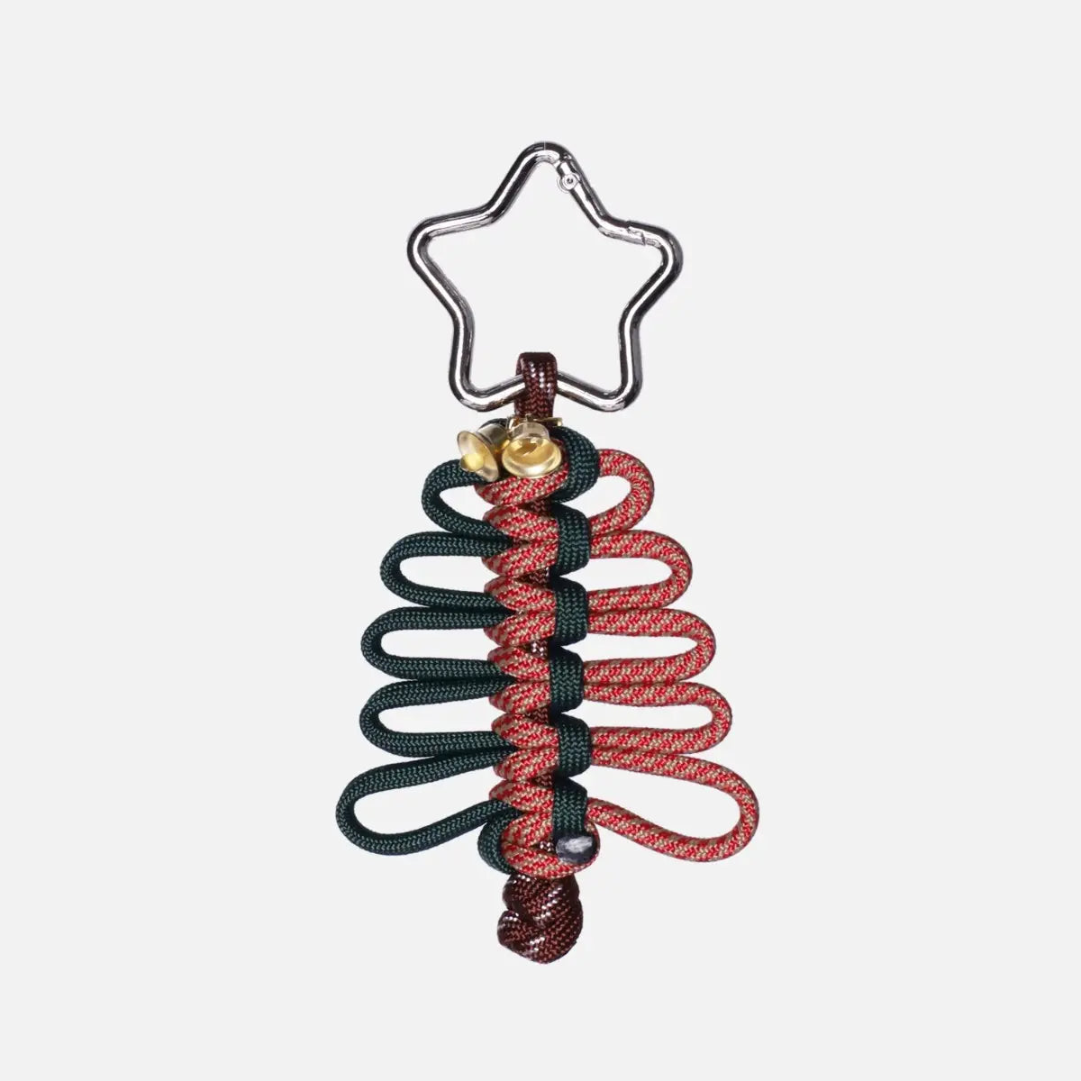 EDCForce Handmade Paracord Christmas Tree Lanyard with Star Carabiner