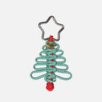 EDCForce Handmade Paracord Christmas Tree Lanyard with Star Carabiner