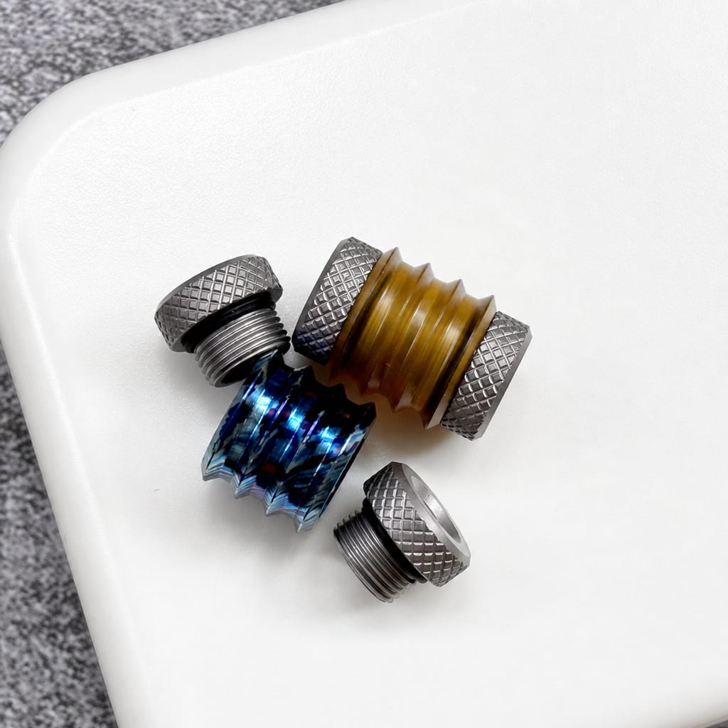EDCForce Lanyard Bead Type T Titanium+PEI
