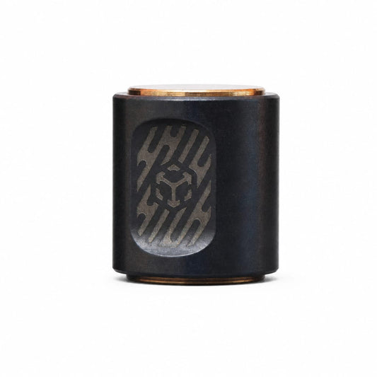 Phantom Core Stonewashed Finish — Zirconium EDC Spinning Top Lanyard Bead