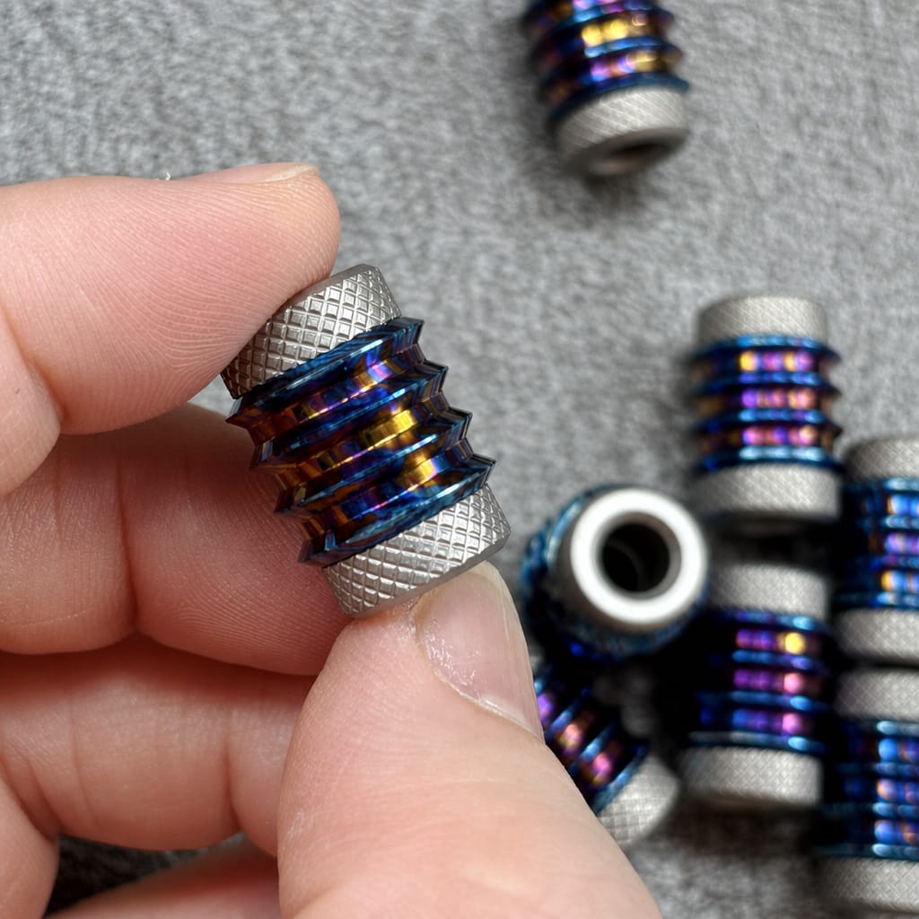 EDCForce Lanyard Bead Type T Titanium+PEI